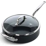 GreenPan BARCELONA PRO pánev 28 cm s poklicí a pomocnou rukojetí, černá CC005328-001