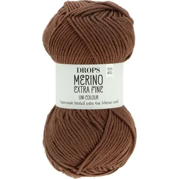 Příze Drops Merino Extra Fine 49 čokoládově hnědá