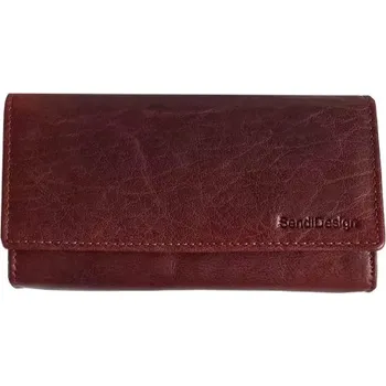 Peněženka Dámská kožená peněženka SENDI BORDO