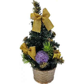 Vánoční stromek Malý umělý vánoční stromeček 20 cm v květináči