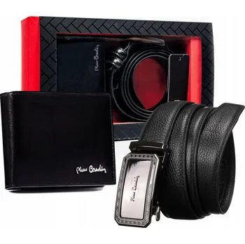 Dárková sada: Kožená peněženka a pánský opasek