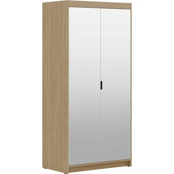 Šatní skříň FALCO Šatní skříň Enja 2D/2 se zrcadlem Odstín: Dub olejovaný