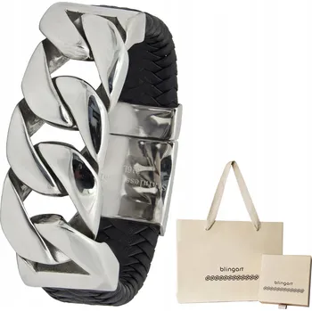 Náramek Pánský náramek kožený náramek PANCERKA, masivní! OCEL