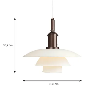 Louis Poulsen PH 3 1/2-3 závěsné světlo měď/bílá měď, bílá 1 x 70 W - Doprava zdarma