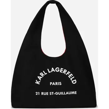 Módní doplněk KABELKA KARL LAGERFELD K/RSG SLING HOBO BAG BLACK