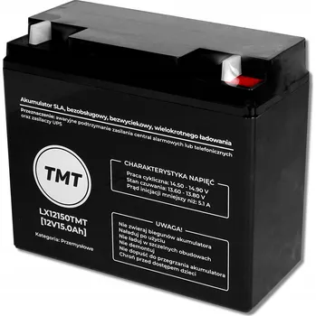 Záložní baterie Akumulátor AGM 12V 15Ah CSSB UPS pro kolo, vozidlo, CCTV, alarm