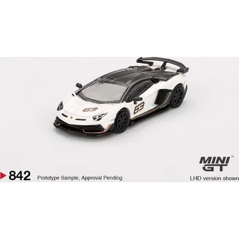 autíčko LAMBORGHINI AVENTADOR SVJ 63 BIANCO ASOPO 2022 -1:64 - Mini GT