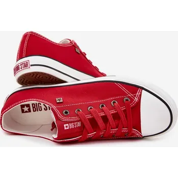 Dámská obuv Pánské nízké tenisky Big Star – červené Velikost: 44