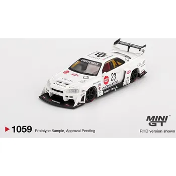 autíčko NISSAN GTR (R34) SUPER SILHOUETTE ATHLETE/COLLET 2024 - 1:64 - Mini GT