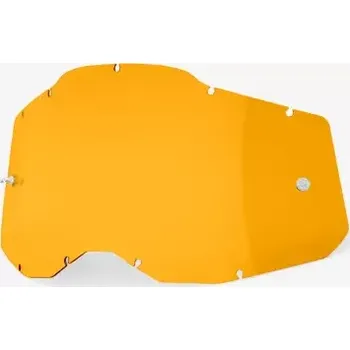 Příslušenství k helmě na motorku S100 plexi Racecraft 2/Accuri 2/Strata 2, 100% - USA (tmavě žluté, Anti-fog)
