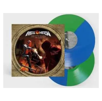 Hudba 2LP Helloween: Keeper of the Seven Keys: The Legacy 2022 Limited Special Edition Green & Blue Bi Coloured Vinyl