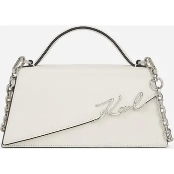 Kabelka KABELKA KARL LAGERFELD K/SIGNATURE SLIM CROSSBODY OFF WHITE