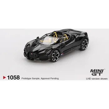 autíčko BUGATTI W16 MISTRAL BLACK 2024 - 1:64 - Mini GT - blister