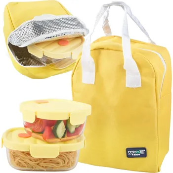 Dóza na potraviny VERK GROUP 2x skleněné nádoby na potraviny s víčkem žáruvzdorný termobatoh