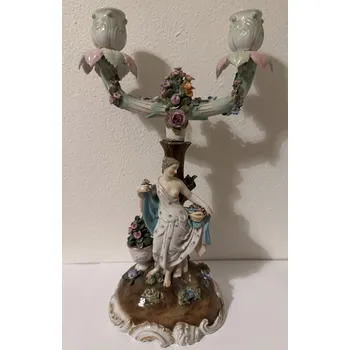 Porcelánový svícen Rokoko