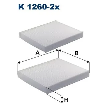 Kabinový filtr Filtr vzduchu v interiéru FILTRON K 1260-2x