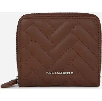 PENĚŽENKA KARL LAGERFELD K/BRICK MD BIFOLD WALLET DARK FRIAR BROWN