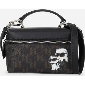 Módní doplněk KOSMETICKÁ TAŠKA KARL LAGERFELD IKON MONOGRAM CC SM VANITY CB BROWN-KL MONO