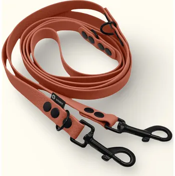 Vodítko pro psa Voděodolné přepínací vodítko Woofit Hike: Terakotové