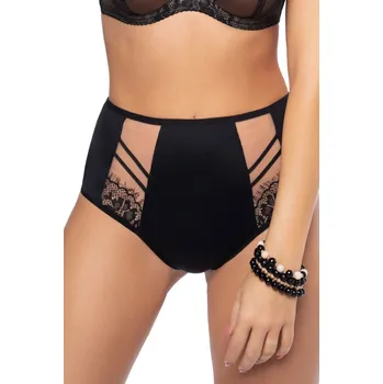 Dámské oblečení Dámské kalhotky 497 Paradise black - GORSENIA černá 4XL