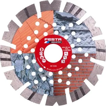 Řezný kotouč Kotouč diamantový FESTA INDUSTRY řezný segmentový 125x1,4x22.2mm 21240