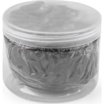 Náramek Malé gumičky do vlasů / na balení v dóze, střední, 2 černá