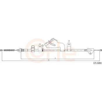 Autodíl Tažné lanko, parkovací brzda COFLE CFE17.1103