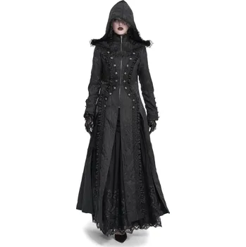 Dámský kabát kabát dámský DEVIL FASHION - Paisley Jacquard