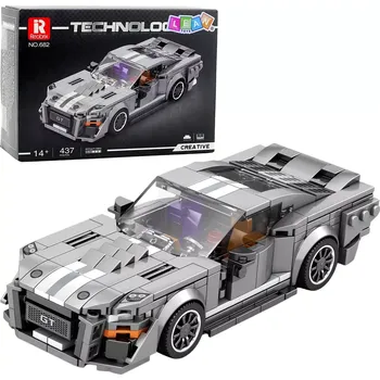 ostatní stavebnice stavebnice sportovní auto gt500 šedé 437 dílků