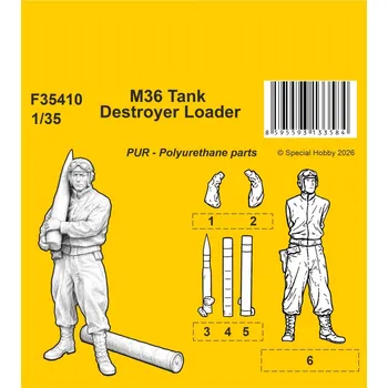 Plastikový model 1:35 M36 Tank Destroyer Loader