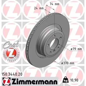 Brzdový kotouč Brzdový kotouč ZIMMERMANN 150.3440.20