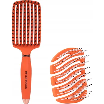 kartáč na vlasy Sada kartáčů na vlasy s kančími štětinami + malý kartáč do kabelky