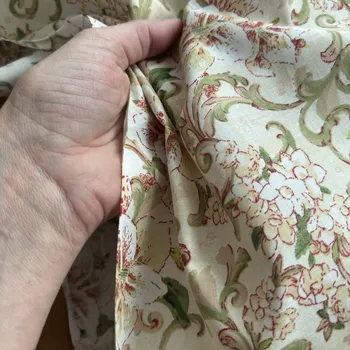 Bavlněné plátno květy