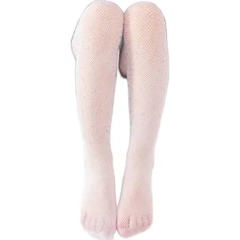 Dívčí oblečení Bílé Luxusní Punčocháče s Cirkony pro Dívky, 3-8 let