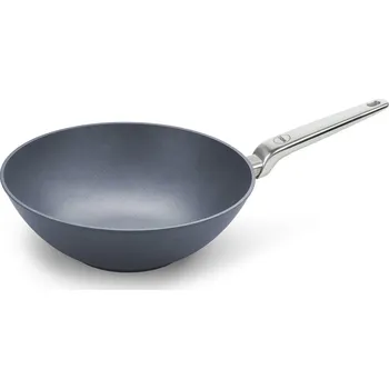 Nádobí Wok Pánev Diamond Lite PRO s nerezovou rukojetí neindukční 30 cm - WOLL (Titanová pánev Wok 30 cm s nerezovou rukojetí Diamond Lite PRO neindukční - WOLL)