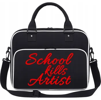 Sportovní taška Sportovní taška černá prostorná do posilovny, na Trénink, bazén, School Kills Artist