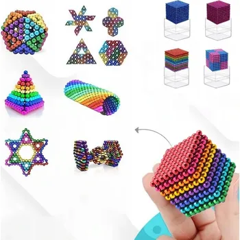 ostatní stavebnice BAREVNÉ MAGNETICKÉ KULIČKOVÉ STAVEBNICE - 512 KUSŮ, VZDĚLÁVACÍ