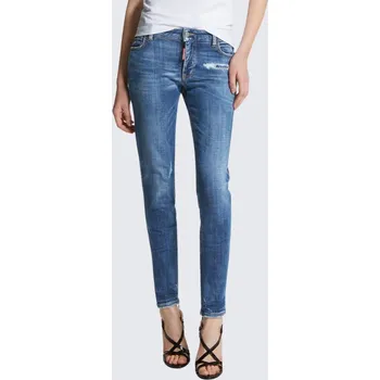 Dámské džíny Dámské džíny DSQUARED2 MEDIUM WAIST TWIGGY S75LB1065 modré Velikost: 38