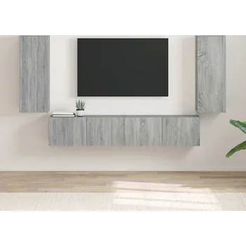 Obývací stěna vidaXL TV wall cabinet Nástěnný 2 pcs Šedá Sonoma 30 x 31 x 80 cm [892302]