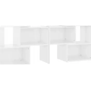 Televizní stolek Modulární TV skříňka bílá s vysokým leskem 104x30x52 cm