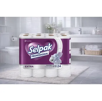 Toaletní papír Selpak Professional Extra toaletní papír 2 vrstvý - 24rolí