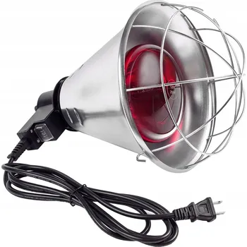 INFRAČERVENÁ VÝHŘEVNÁ LAMPA PRO DRŮBEŽ - VĚTRACÍ OTVORY PRO DELŠÍ ŽIVOTNOST