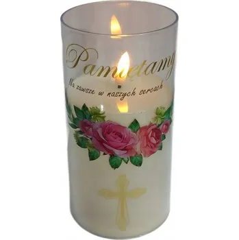 Svíčka LED vklad do hřbitovní svíčky Cortina 12,5 cm