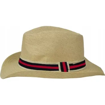 Klobouk Stylový pánský slaměný klobouk country (Béžový) 58 cm