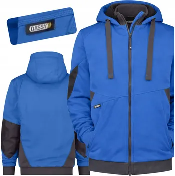 Pánská mikina Pánská mikina na zip s kapucí Dassy Pulse XXL