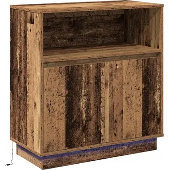 Komoda Rustikální bufet z masivního recyklovaného dřeva, Dvířka, hnědý
