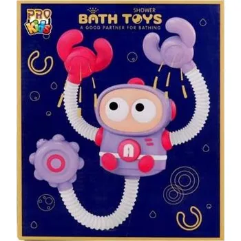 Hračka pro nejmenší RŮŽOVÁ SPRCHA ROBOT NA AKUMULÁTOR HRAČKY DO VANY PRO MIMINKA MEGA