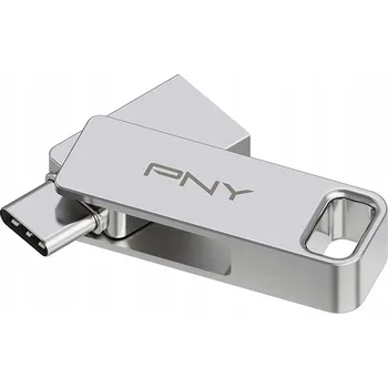 USB flash disk Flash disk PNY Duo-Link 64 GB USB 3.2 stříbrný