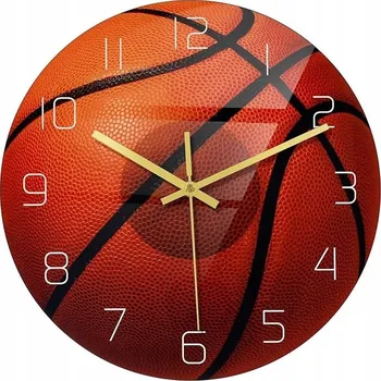 Hodiny Akrylové nástěnné hodiny tiché "Basketbal" – moderní dekorace Garneck