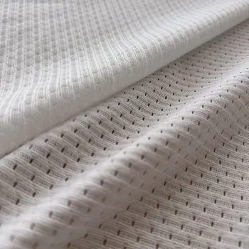 Vzorek - Sportovní úplet, dresovina bílá syntetická vlákna